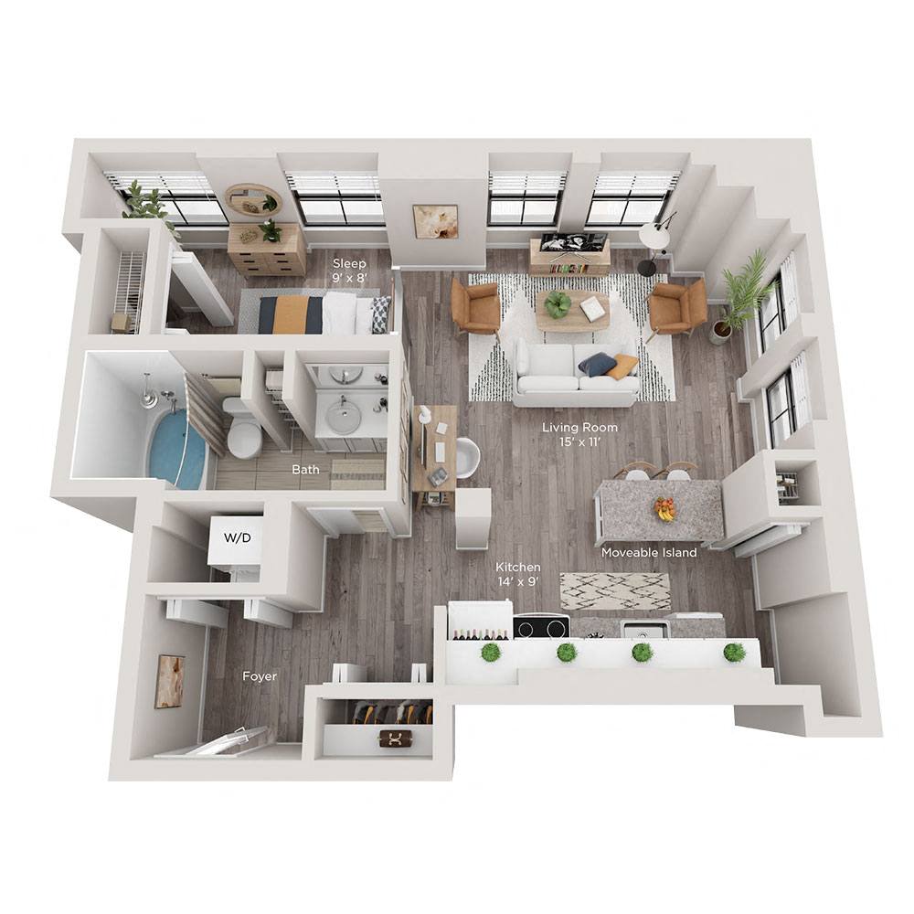 1 bedroom apartment for rent
