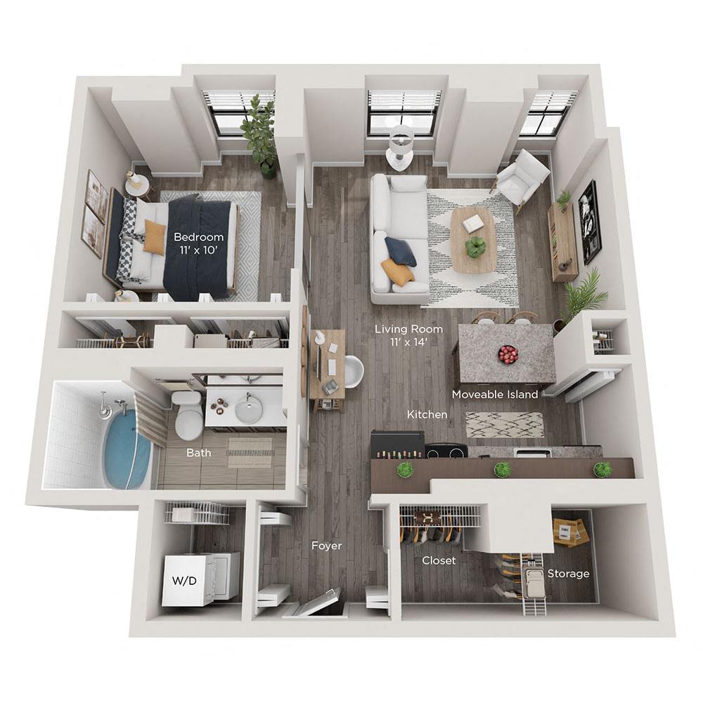 A Apartment Floor Plan