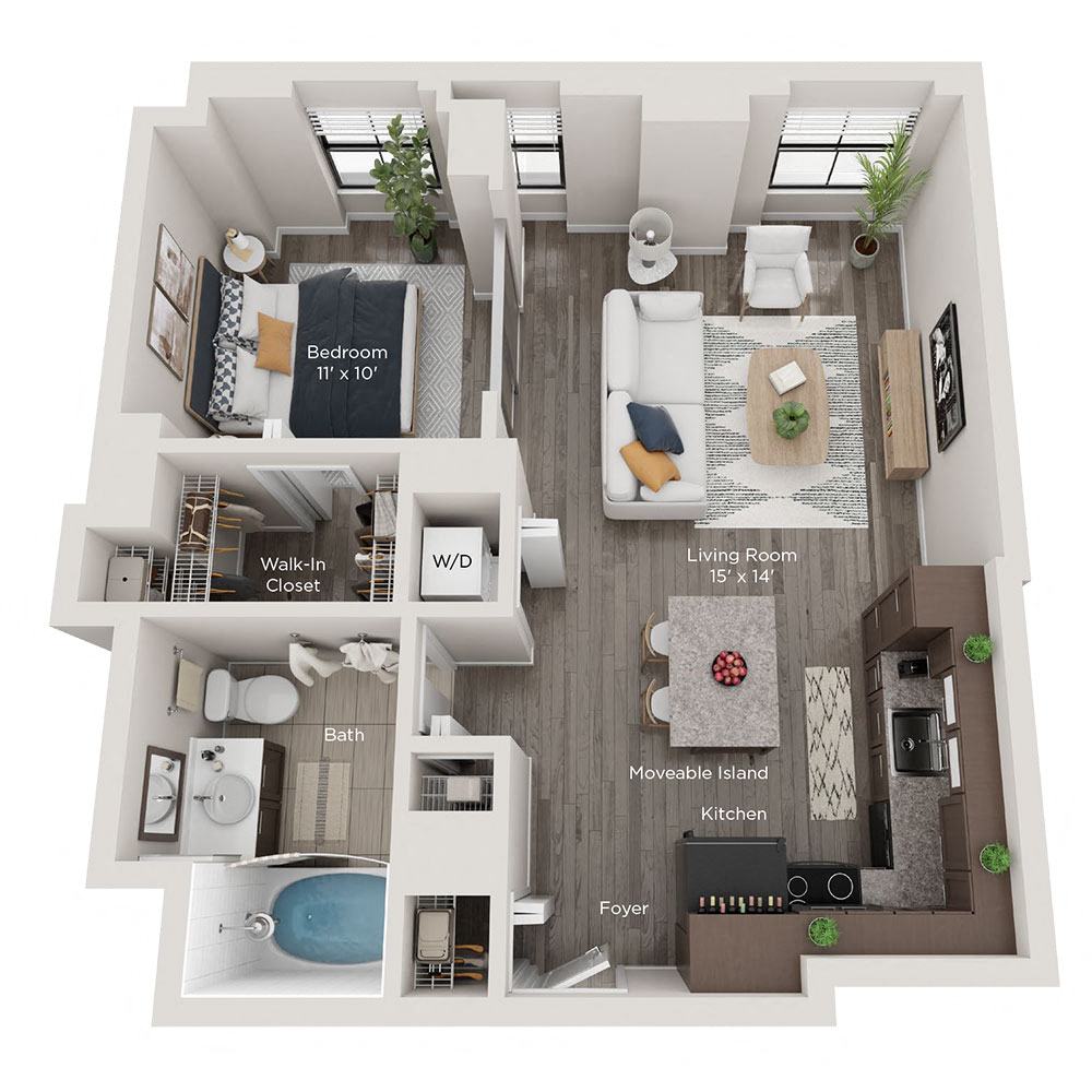 1 bedroom apartment for rent